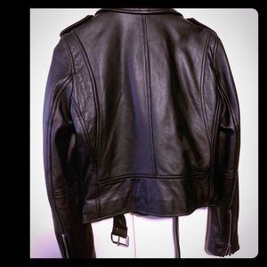Michael Kors Leather Moto Jacket